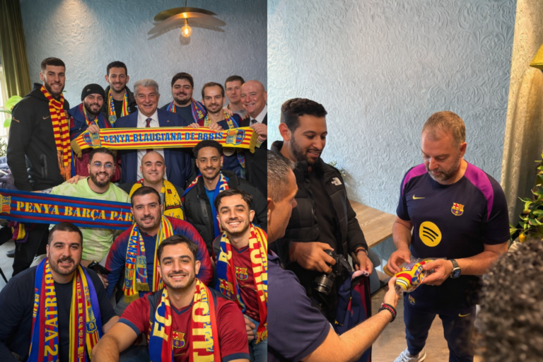 Écharpe personnalisée et pin’s personnalisé : l’histoire de la Penya Blaugrana de Paris